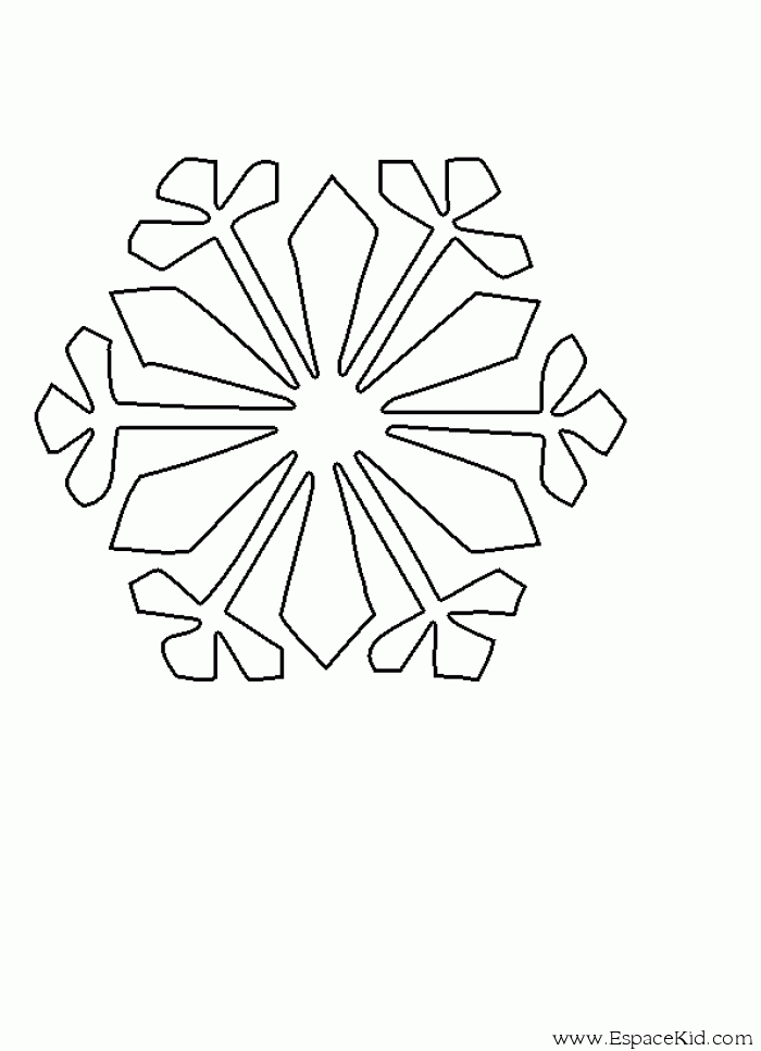 Malvorlage: Schneeflocke (Natur) #160501 - Kostenlose Malvorlagen zum Ausdrucken