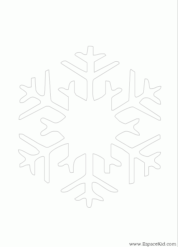 Malvorlage: Schneeflocke (Natur) #160502 - Kostenlose Malvorlagen zum Ausdrucken