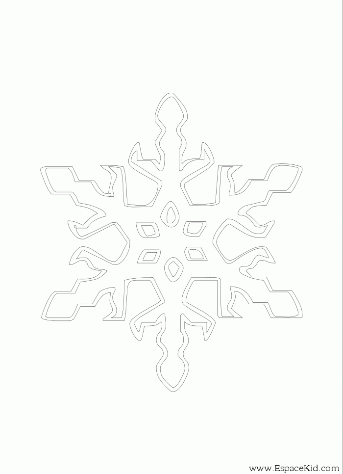 Malvorlage: Schneeflocke (Natur) #160504 - Kostenlose Malvorlagen zum Ausdrucken