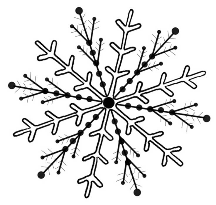 Malvorlage: Schneeflocke (Natur) #160596 - Kostenlose Malvorlagen zum Ausdrucken