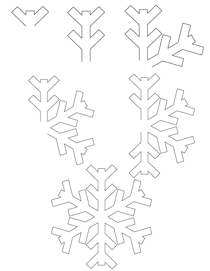 Malvorlage: Schneeflocke (Natur) #160656 - Kostenlose Malvorlagen zum Ausdrucken
