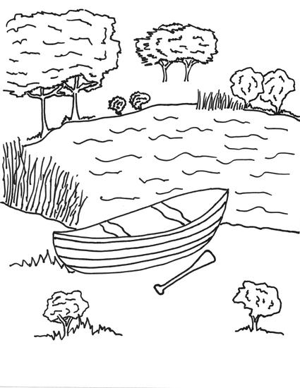 Malvorlage: See (Natur) #166069 - Kostenlose Malvorlagen zum Ausdrucken