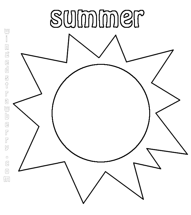 Malvorlage: Sommersaison (Natur) #165338 - Kostenlose Malvorlagen zum Ausdrucken