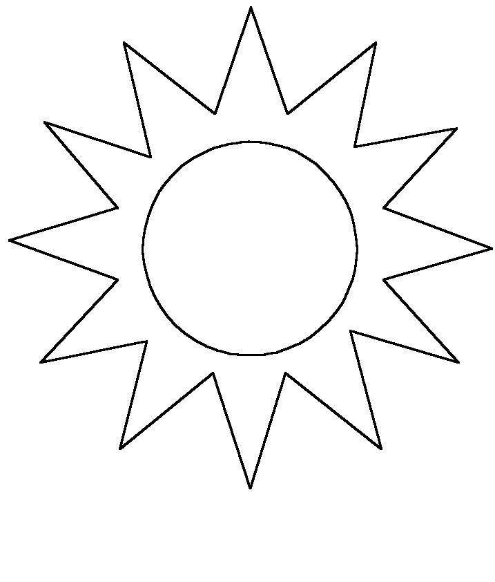 Malvorlage: Sonne (Natur) #157903 - Kostenlose Malvorlagen zum Ausdrucken