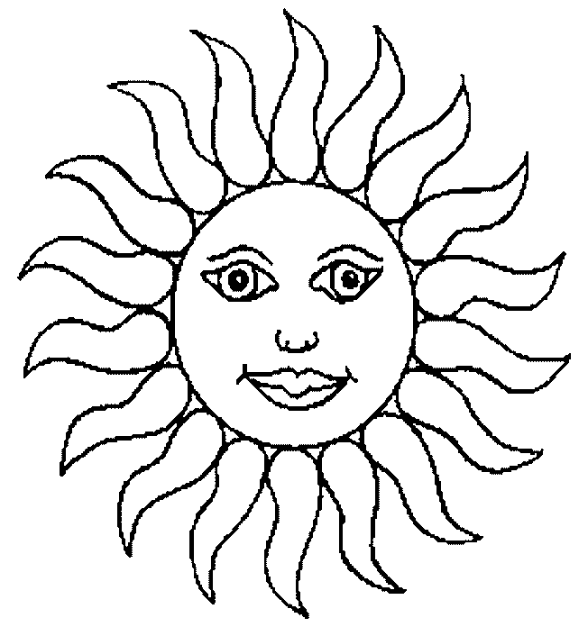 Malvorlage: Sonne (Natur) #157910 - Kostenlose Malvorlagen zum Ausdrucken