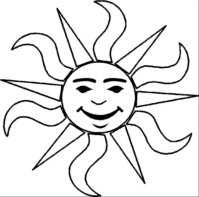 Malvorlage: Sonne (Natur) #157914 - Kostenlose Malvorlagen zum Ausdrucken
