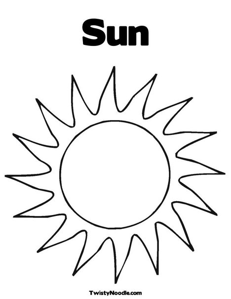 Malvorlage: Sonne (Natur) #157933 - Kostenlose Malvorlagen zum Ausdrucken