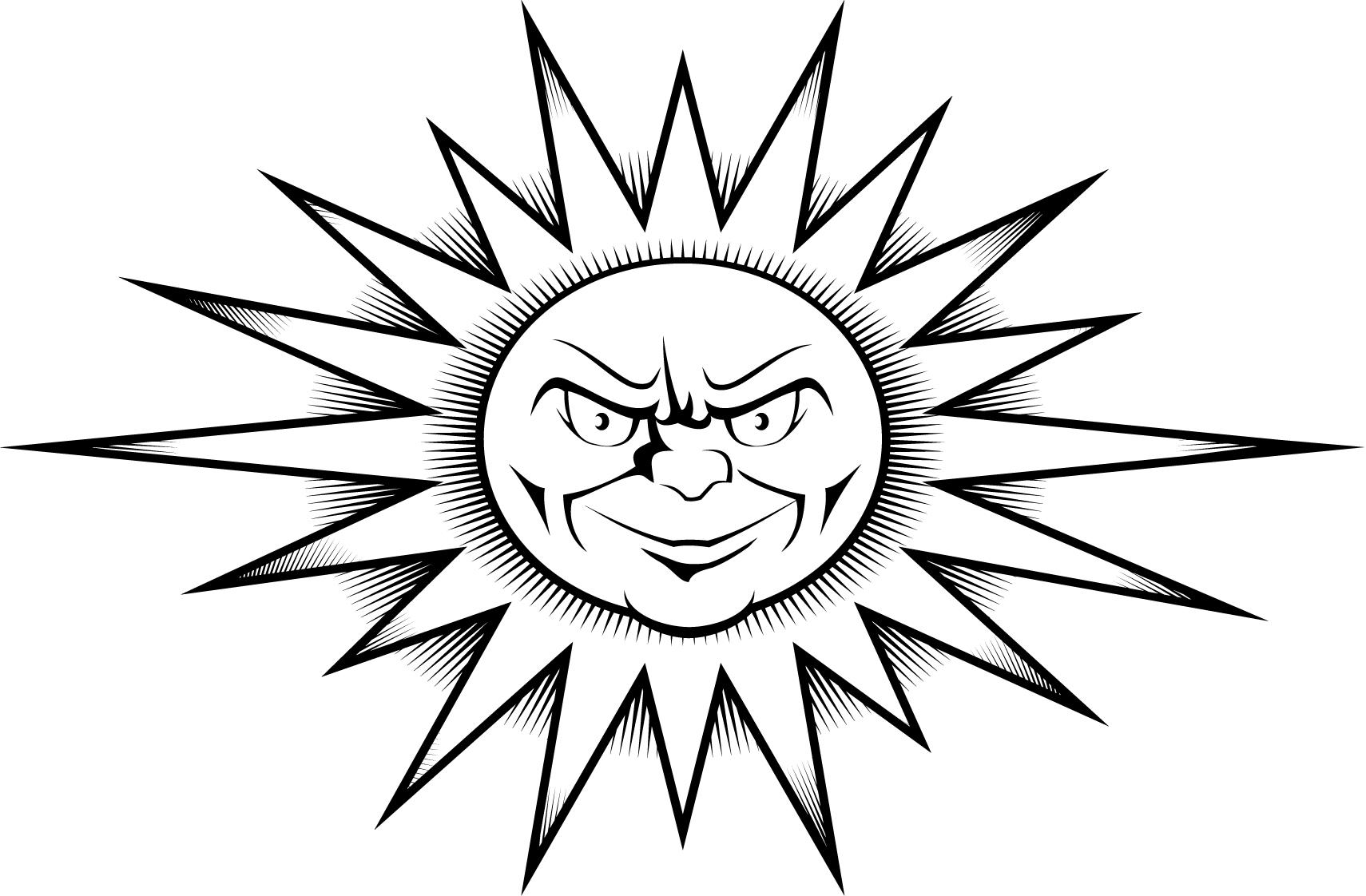 Malvorlage: Sonne (Natur) #158136 - Kostenlose Malvorlagen zum Ausdrucken