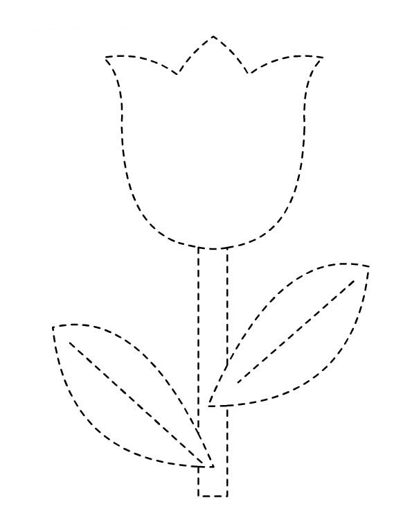 Malvorlage: Tulpe (Natur) #161617 - Kostenlose Malvorlagen zum Ausdrucken