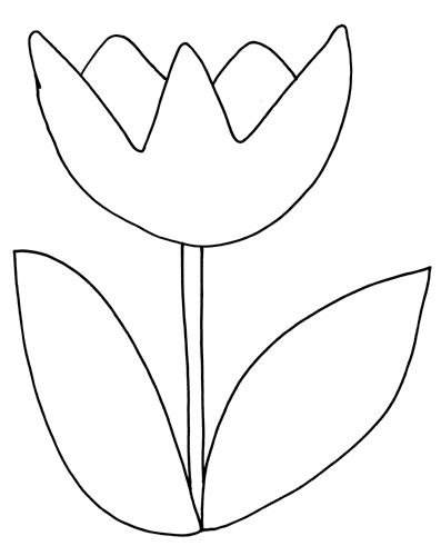 Malvorlage: Tulpe (Natur) #161628 - Kostenlose Malvorlagen zum Ausdrucken