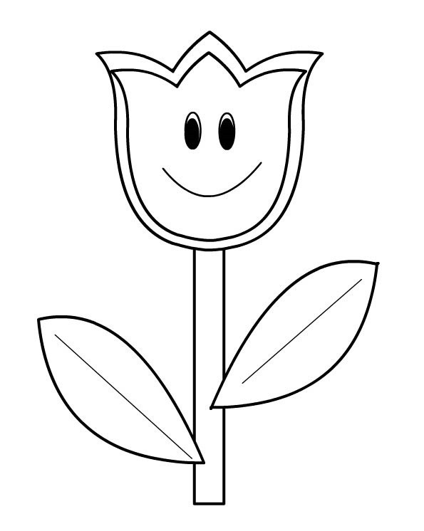 Malvorlage: Tulpe (Natur) #161644 - Kostenlose Malvorlagen zum Ausdrucken