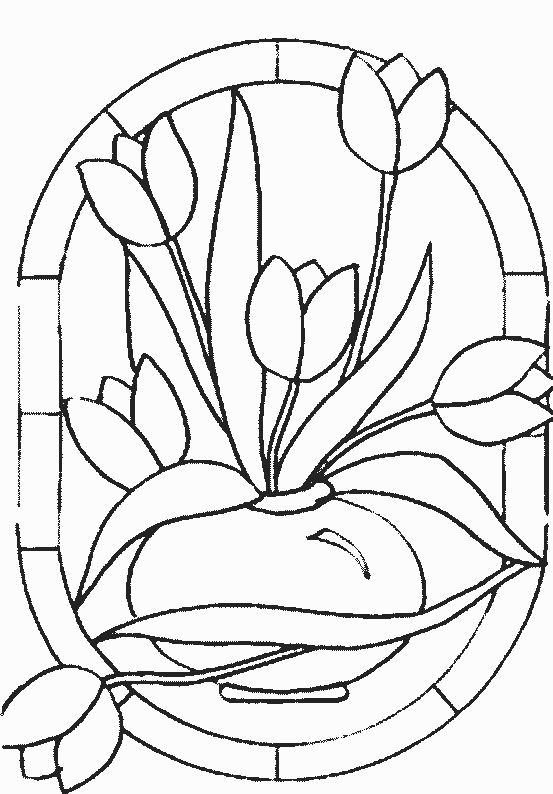 Malvorlage: Tulpe (Natur) #161663 - Kostenlose Malvorlagen zum Ausdrucken