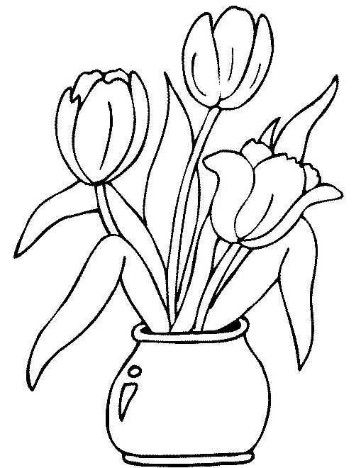 Malvorlage: Tulpe (Natur) #161665 - Kostenlose Malvorlagen zum Ausdrucken