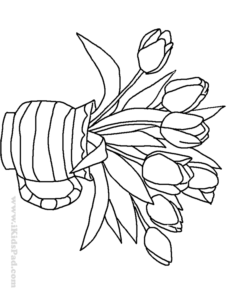 Malvorlage: Tulpe (Natur) #161774 - Kostenlose Malvorlagen zum Ausdrucken