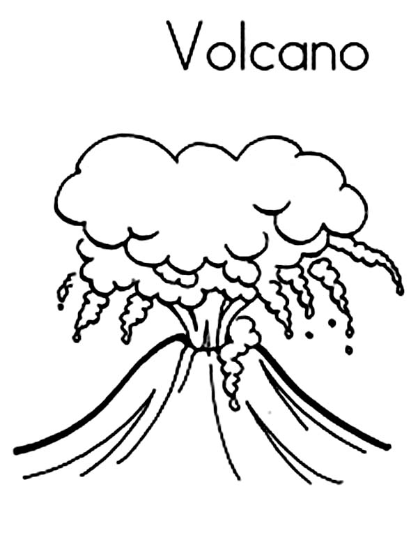 Malvorlage: Vulkan (Natur) #166572 - Kostenlose Malvorlagen zum Ausdrucken