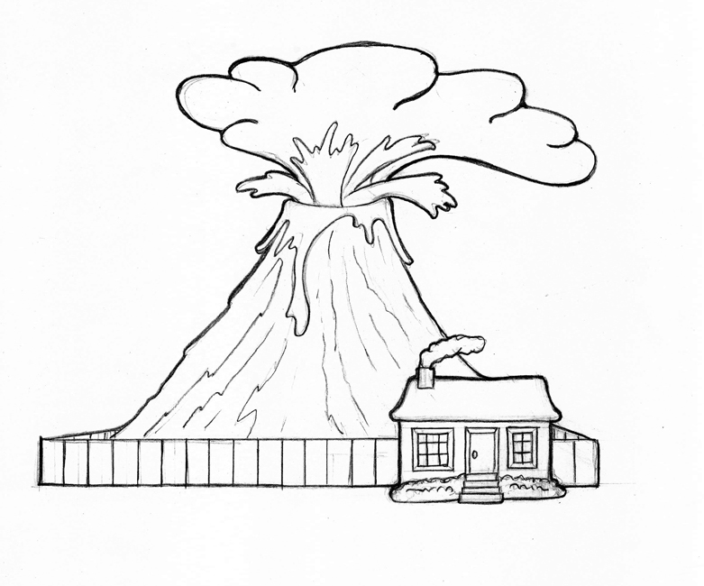Malvorlage: Vulkan (Natur) #166574 - Kostenlose Malvorlagen zum Ausdrucken