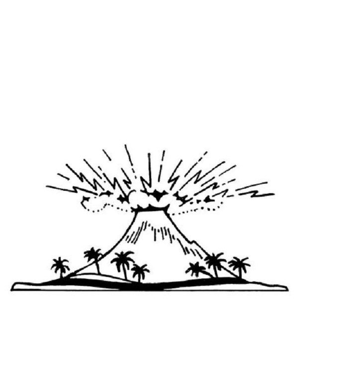 Malvorlage: Vulkan (Natur) #166587 - Kostenlose Malvorlagen zum Ausdrucken