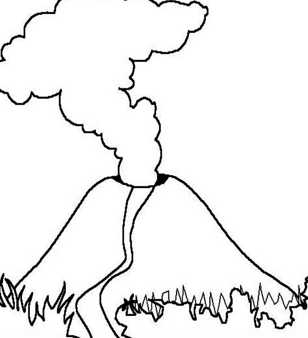 Malvorlage: Vulkan (Natur) #166596 - Kostenlose Malvorlagen zum Ausdrucken
