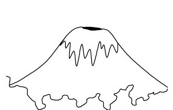 Malvorlage: Vulkan (Natur) #166622 - Kostenlose Malvorlagen zum Ausdrucken