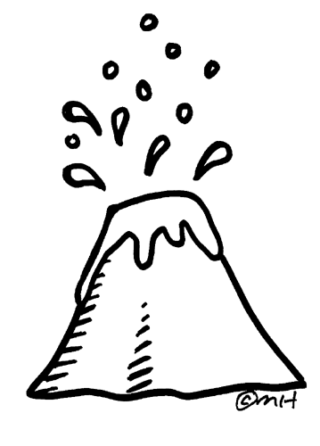 Malvorlage: Vulkan (Natur) #166691 - Kostenlose Malvorlagen zum Ausdrucken