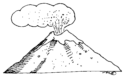 Malvorlage: Vulkan (Natur) #166701 - Kostenlose Malvorlagen zum Ausdrucken