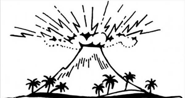 Malvorlage: Vulkan (Natur) #166711 - Kostenlose Malvorlagen zum Ausdrucken