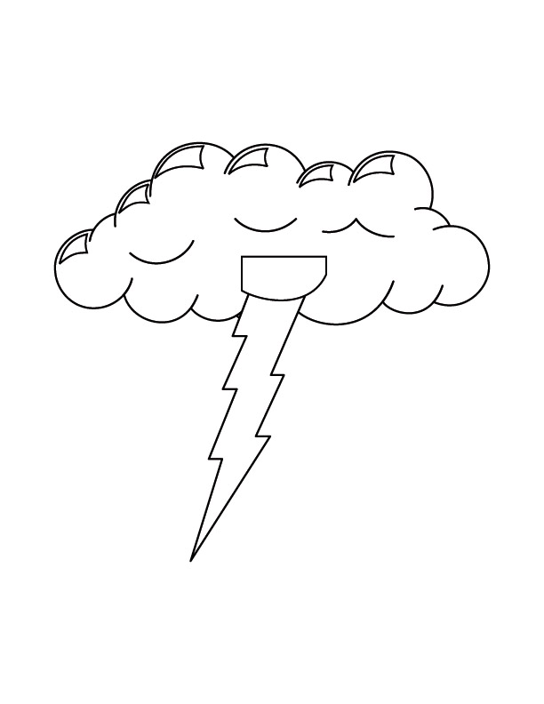 Malvorlage: Wolke (Natur) #157465 - Kostenlose Malvorlagen zum Ausdrucken