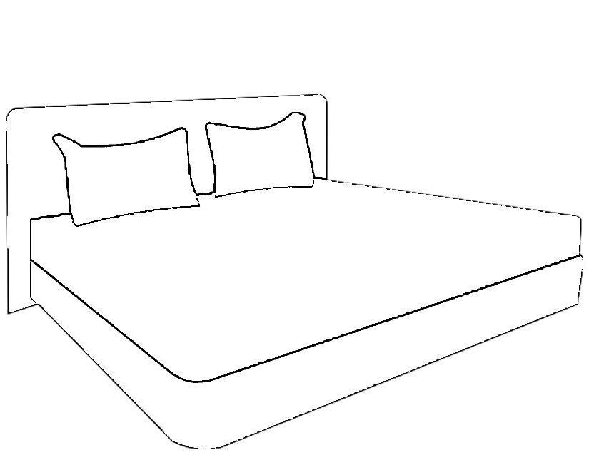 Malvorlage: Bett (Objekte) #167830 - Kostenlose Malvorlagen zum Ausdrucken