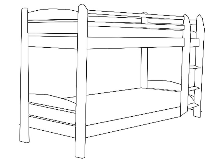 Malvorlage: Bett (Objekte) #167845 - Kostenlose Malvorlagen zum Ausdrucken