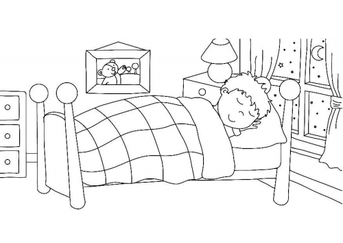 Malvorlage: Bett (Objekte) #168030 - Kostenlose Malvorlagen zum Ausdrucken