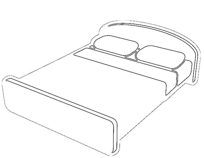 Malvorlage: Bett (Objekte) #168107 - Kostenlose Malvorlagen zum Ausdrucken