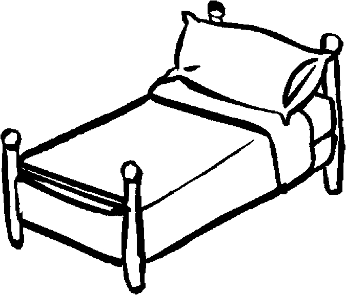 Malvorlage: Bett (Objekte) #168109 - Kostenlose Malvorlagen zum Ausdrucken