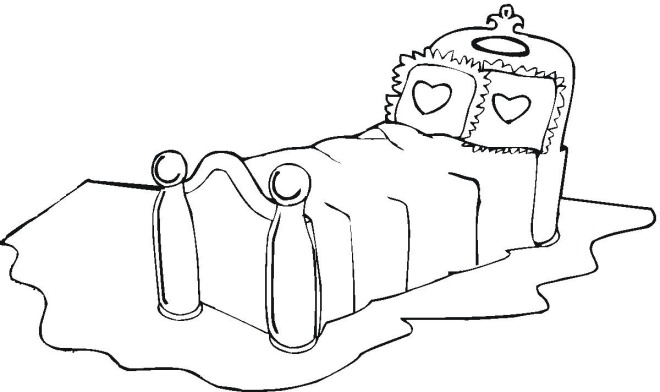 Malvorlage: Bett (Objekte) #168116 - Kostenlose Malvorlagen zum Ausdrucken
