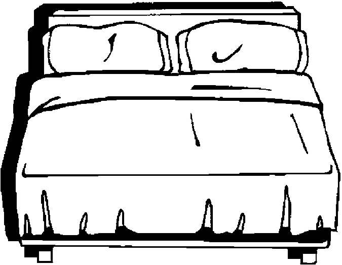 Malvorlage: Bett (Objekte) #168121 - Kostenlose Malvorlagen zum Ausdrucken