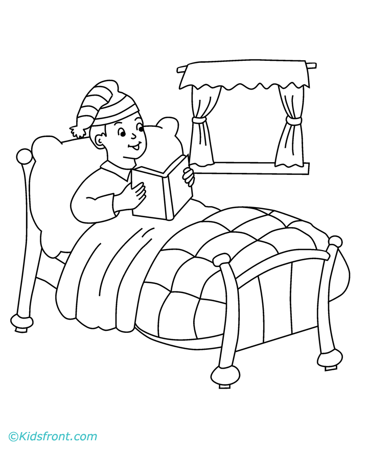 Malvorlage: Bett (Objekte) #168125 - Kostenlose Malvorlagen zum Ausdrucken