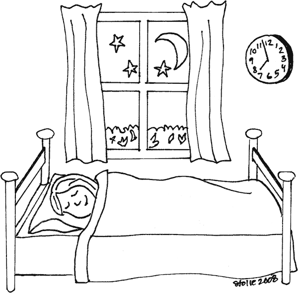 Malvorlage: Bett (Objekte) #168127 - Kostenlose Malvorlagen zum Ausdrucken