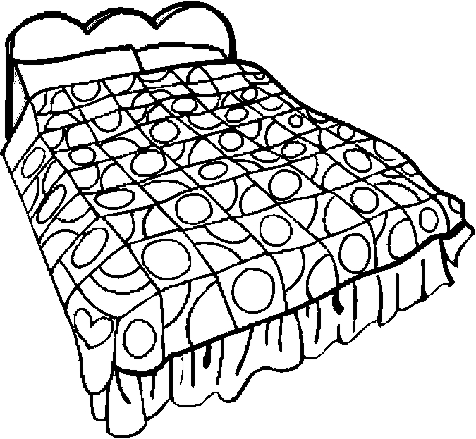 Malvorlage: Bett (Objekte) #168133 - Kostenlose Malvorlagen zum Ausdrucken