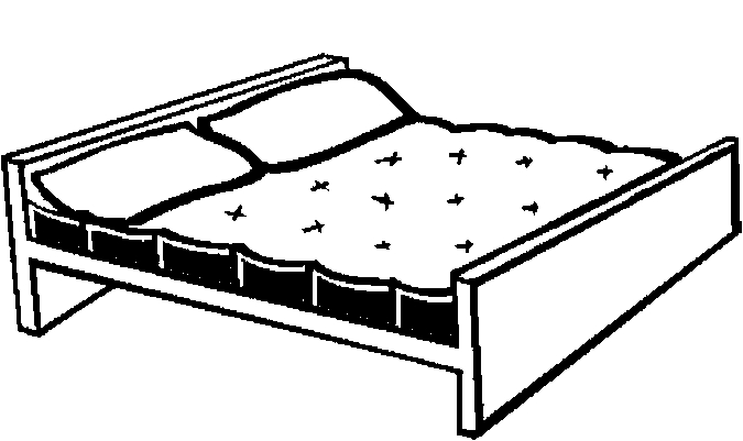 Malvorlage: Bett (Objekte) #168137 - Kostenlose Malvorlagen zum Ausdrucken