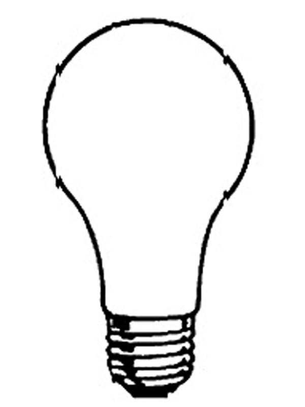Malvorlage: Glühbirne (Objekte) #119367 - Kostenlose Malvorlagen zum Ausdrucken