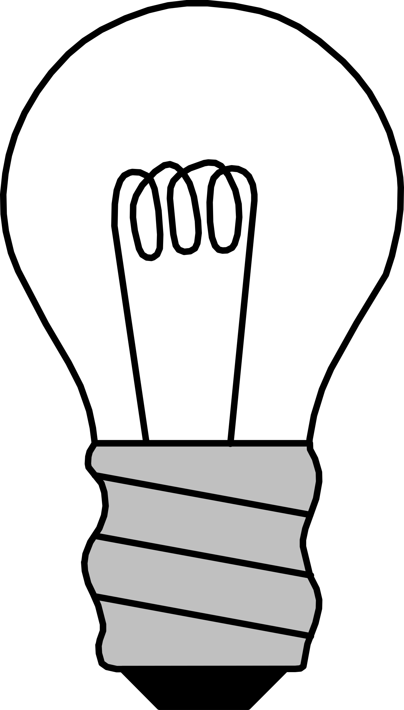 Malvorlage: Glühbirne (Objekte) #119376 - Kostenlose Malvorlagen zum Ausdrucken