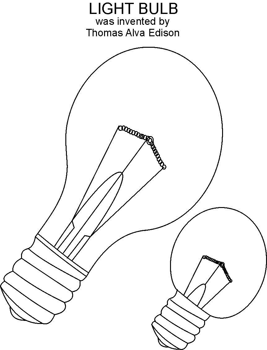 Malvorlage: Glühbirne (Objekte) #119526 - Kostenlose Malvorlagen zum Ausdrucken
