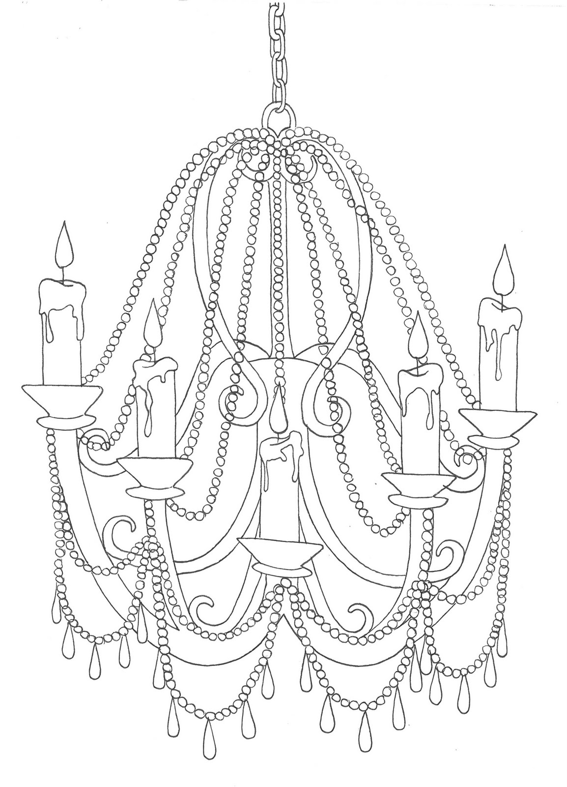 Malvorlage: Leuchter (Objekte) #169828 - Kostenlose Malvorlagen zum Ausdrucken