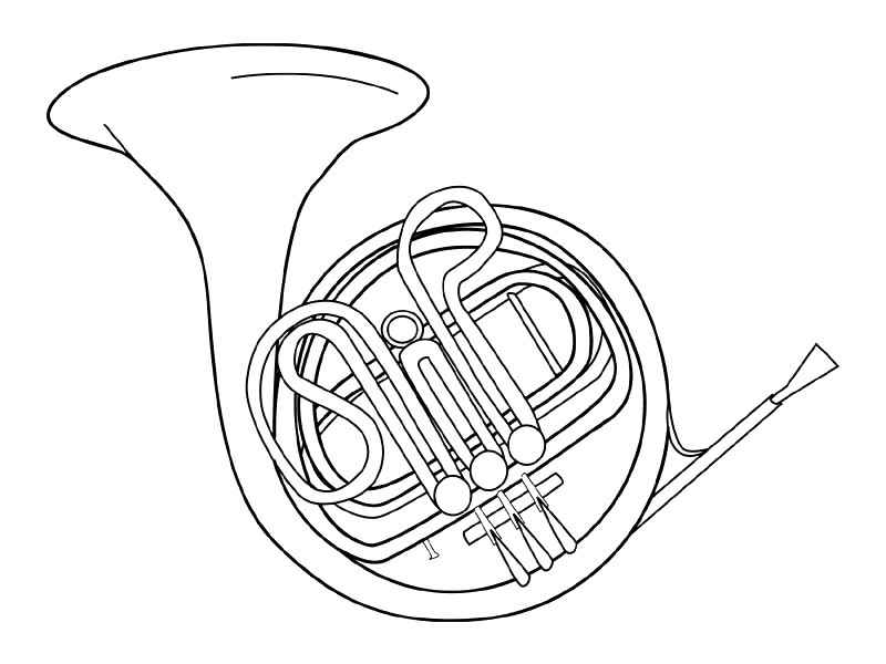 Malvorlage: Musikinstrumente (Objekte) #167161 - Kostenlose Malvorlagen zum Ausdrucken