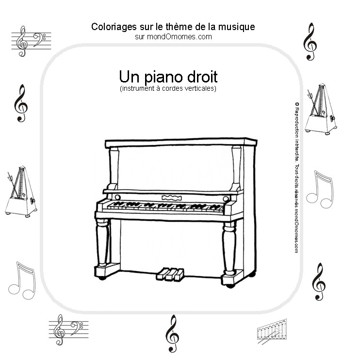 Malvorlage: Musikinstrumente (Objekte) #167196 - Kostenlose Malvorlagen zum Ausdrucken