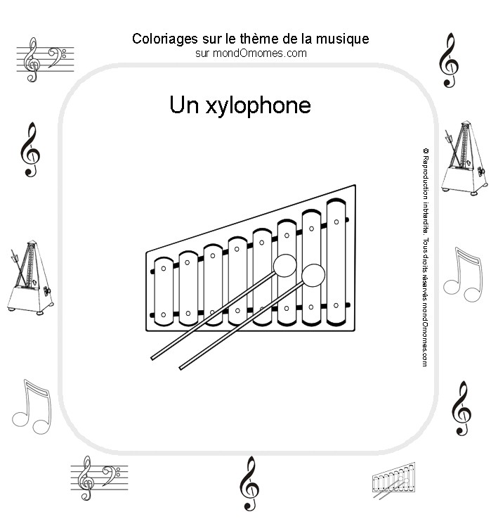 Malvorlage: Musikinstrumente (Objekte) #167239 - Kostenlose Malvorlagen zum Ausdrucken