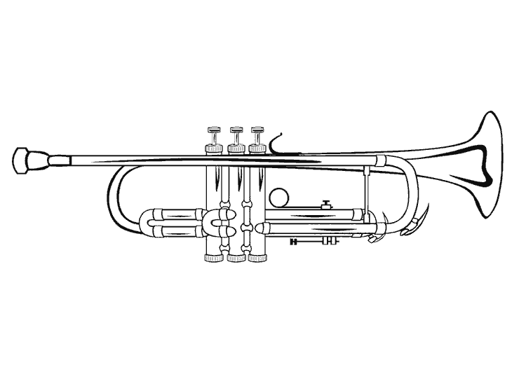 Malvorlage: Musikinstrumente (Objekte) #167369 - Kostenlose Malvorlagen zum Ausdrucken