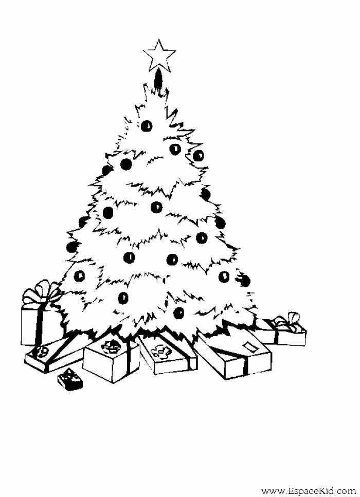 Malvorlage: Weihnachtsbaum (Objekte) #167478 - Kostenlose Malvorlagen zum Ausdrucken