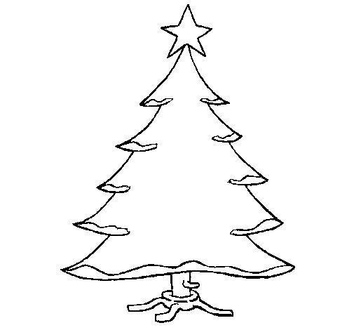 Malvorlage: Weihnachtsbaum (Objekte) #167484 - Kostenlose Malvorlagen zum Ausdrucken