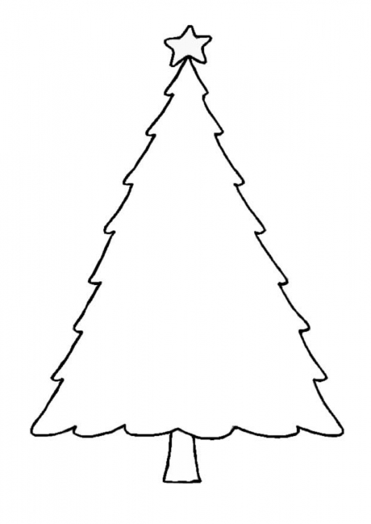 Malvorlage: Weihnachtsbaum (Objekte) #167494 - Kostenlose Malvorlagen zum Ausdrucken