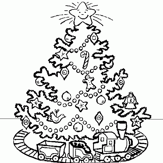 Malvorlage: Weihnachtsbaum (Objekte) #167504 - Kostenlose Malvorlagen zum Ausdrucken